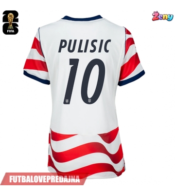 Lacne Ženy Futbalové dres Spojené štáty Christian Pulisic #10 MS 2026 Krátky Rukáv - Domáci